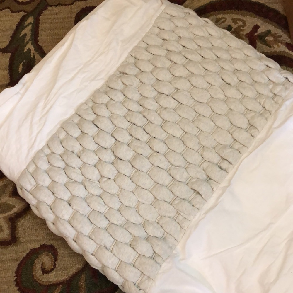 ByourBED Size Queen Duvet Cotton  Contemporary Ecru + Soft Gray Weave $249